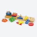 Læringsspil - Sortering - 1-5 Stacker i træ fra VIGA - Fra 2 år.. - Billede 1