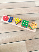 Læringsspil - Sortering - 1-5 Stacker i træ fra VIGA - Fra 2 år.. - Billede 1