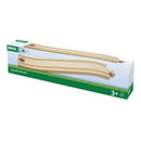 BRIO 33332 - 216mm opfartsskinner - 2 stk. - Billede 1