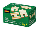 BRIO 33333 - 54mm lige mini skinner - 4 stk. - Billede 1