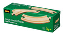 BRIO 33342 - 170mm buede lange skinner - 4 stk. - Billede 1
