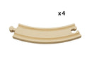 BRIO 33342 - 170mm buede lange skinner - 4 stk. - Billede 1