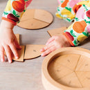 Freckled Frog - Matematisk Brøk Puslespil i FSC-træ - Fra 3 år - Billede 1