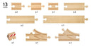 BRIO 33394 - Startpakke, skinner - 13 dele - Billede 1