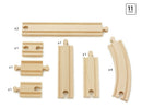 BRIO 33401 - Skinnesæt - 11 stk. - Billede 1