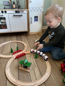 BRIO 33028 - Togbane - Klassisk 8-tals togsæt med 22 dele - Fra 2 år