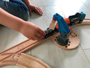 BRIO 33878 - Løft & Læs togbane startsæt - 19 dele - Billede 1