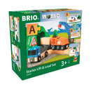 BRIO 33878 - Løft & Læs togbane startsæt - 19 dele - Billede 1