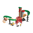 BRIO 33887 Togbane - Løft & Læs med lagerbygning  - Fra 3 år. - Billede 1