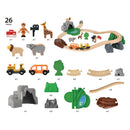 BRIO 33960 - Safarieventyrsæt, togbane - 26 dele - Fra 3 år. - Billede 1