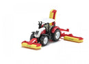 Siku 1:87 Traktor med Plæneklipper - Steyr - Rød - Fra 3 år. - Billede 1