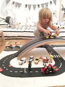 Vejbane i gummi - Motorvej - 24 dele - Waytoplay - Fra 3 år - Billede 1