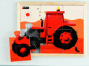 Nathan træpuslespil - Sæt med 4 stk - Køretøjer - fra 3 år. - Billede 1
