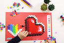 Plus-Plus Puzzle-By-Number - Hjerter - 250 stk - Fra 5 år. - Billede 1