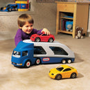 Lastbil med 2 sportsvogne fra Little Tikes - Fra 18 mdr. - Billede 1