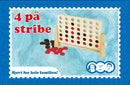 Bæredygtigt 4-På-Stribe spil i FSC-træ - Fra 3 år. - Billede 1