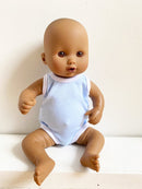 Dukketøj - 25-31 cm - Lyseblå - Fra 3 år. - Billede 1