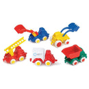 Vikingtoys 7 cm Arbejdsbiler i plast - 5 stk - Fra 1 år - Billede 1