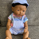 Dukketøj - 38-41 cm - T-shirt, shorts & cap - Fra 3 år. - Billede 1