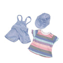 Dukketøj - 38-41 cm - T-shirt, shorts & cap - Fra 3 år. - Billede 1