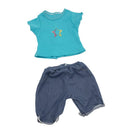 Dukketøj - 42-46 cm - T-shirt & shorts - Fra 3 år. - Billede 1