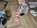Spisesæt til dukker - Pink - 5 dele