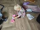 Spisesæt til dukker - Pink - 5 dele