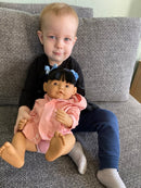 Dukke - ca 38 cm - Pige - Asiat - Fra 3 år. - Billede 1