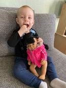 Dukke - ca 38 cm - Pige - Asiat - Fra 3 år. - Billede 1