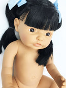 Dukke - ca 38 cm - Pige - Asiat - Fra 3 år. - Billede 1