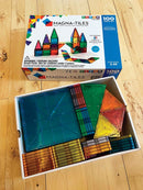 Magna-Tiles - 100 stk. transparent. - Billede 1