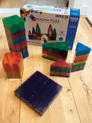 Magna-Tiles - 100 stk. transparent. - Billede 1