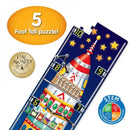 Gulvpuslespil - 123 Rumraket - 150 x 45 cm - The Learning Journey - Billede 1