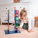 Connetix - Magnetisk Kuglebane - Regnbuefarver - 92 dele. - Billede 1