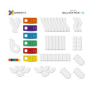 Connetix - Magnetisk Kuglebane - Regnbuefarver - 92 dele. - Billede 1