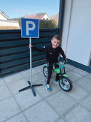 Færdselstavle Sæt - 7 skilte med fod - Alutoys. - Billede 1