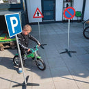 Færdselstavle Sæt - 7 skilte med fod - Alutoys. - Billede 1
