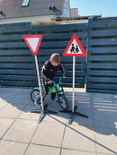 Færdselstavle Sæt - 7 skilte med fod - Alutoys. - Billede 1