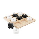 Luksus Kryds & Bolle Spil i træ - Sort & Hvid - 21 x 21 cm - Fra 4 år - Billede 1