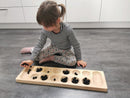 Luksus Kalaha Spil i træ - Naturfarvet - 68 x 18 x 3 cm - Fra 5 år - Billede 1