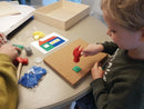 Hammermosaik med figurer -  Educo - Fra 4 år. - Billede 1