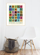 ABC Plakat med dyr - Illustreret af Jørgen Stamp - Fra 2 år. - Billede 1