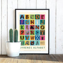 ABC Plakat med dyr - Illustreret af Jørgen Stamp - Fra 2 år. - Billede 1