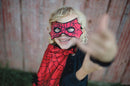 Udklædning - Vendbar kappe - Spiderman/Batman - Fra 4-6 år. - Billede 1