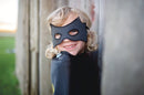 Udklædning - Vendbar kappe - Spiderman/Batman - Fra 4-6 år. - Billede 1