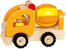 Goki Træbil - Cementblander med gummihjul - 17 cm - Fra 2 år. - Billede 1