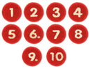 Legetæppe med tal og mariehøns - 2 x 3 meter. - Billede 1