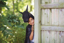 Udklædning - Sort Dragekostume - Fra 5-6 år. - Billede 1