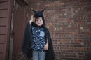Udklædning - Sort Dragekostume - Fra 5-6 år. - Billede 1