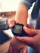 Time Timer Armbåndsur til barn og ung - Grå/Orange - 12-17 cm. - Billede 1